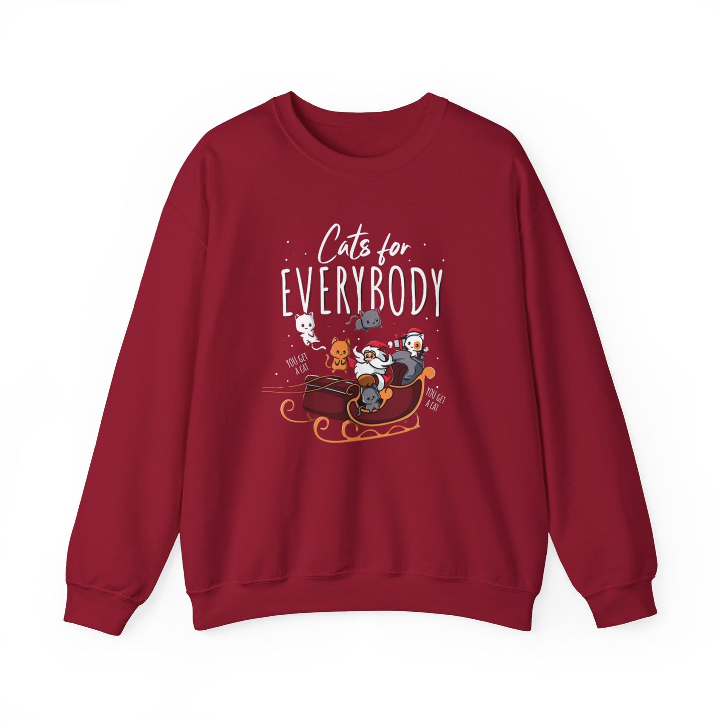 Cats For Everybody Santa Crewneck Sweatshirt