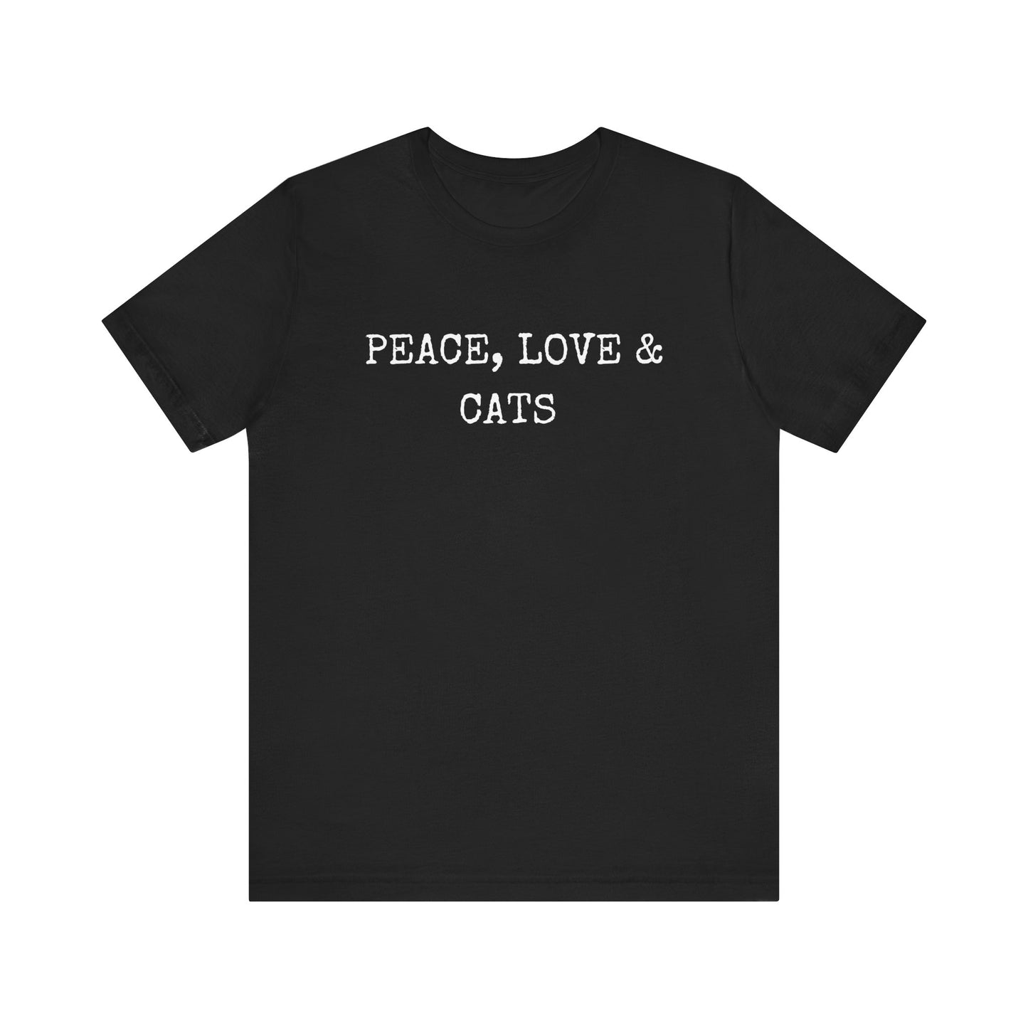 Peace, Love and Cats Minimalist Tee