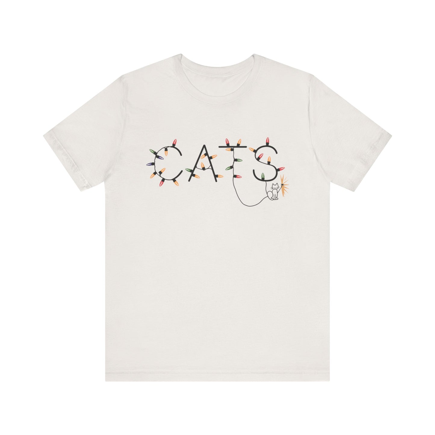 Cats Christmas Lights Tee