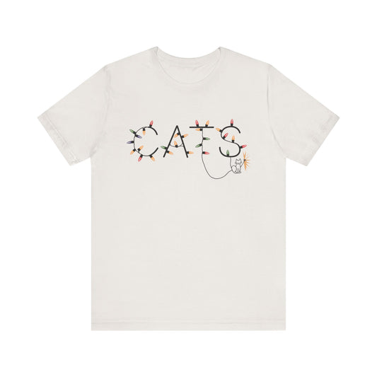 Cats Christmas Lights Tee