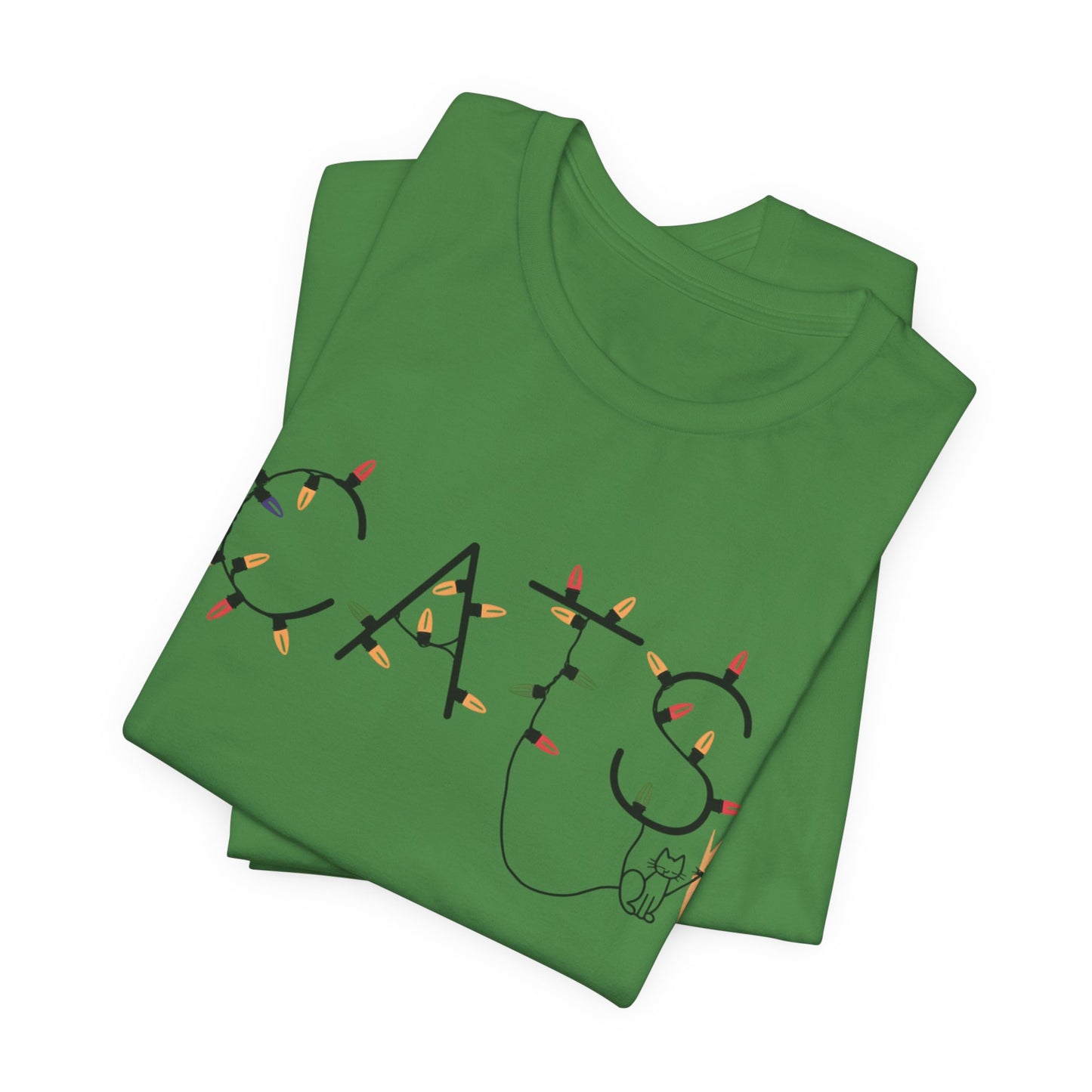 Cats Christmas Lights Tee