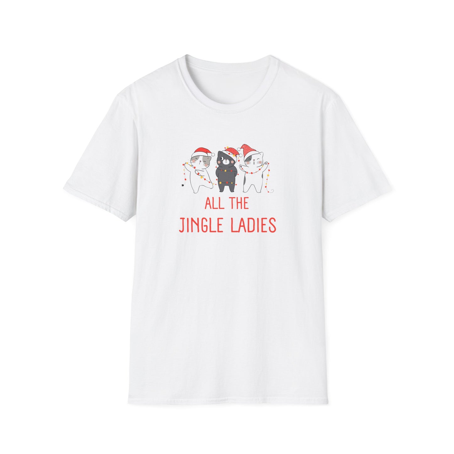All The Jingle Ladies Cat Christmas T-Shirt