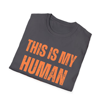 This Is My Human Costume T-Shirt – Funny Halloween Cat Lover Tee