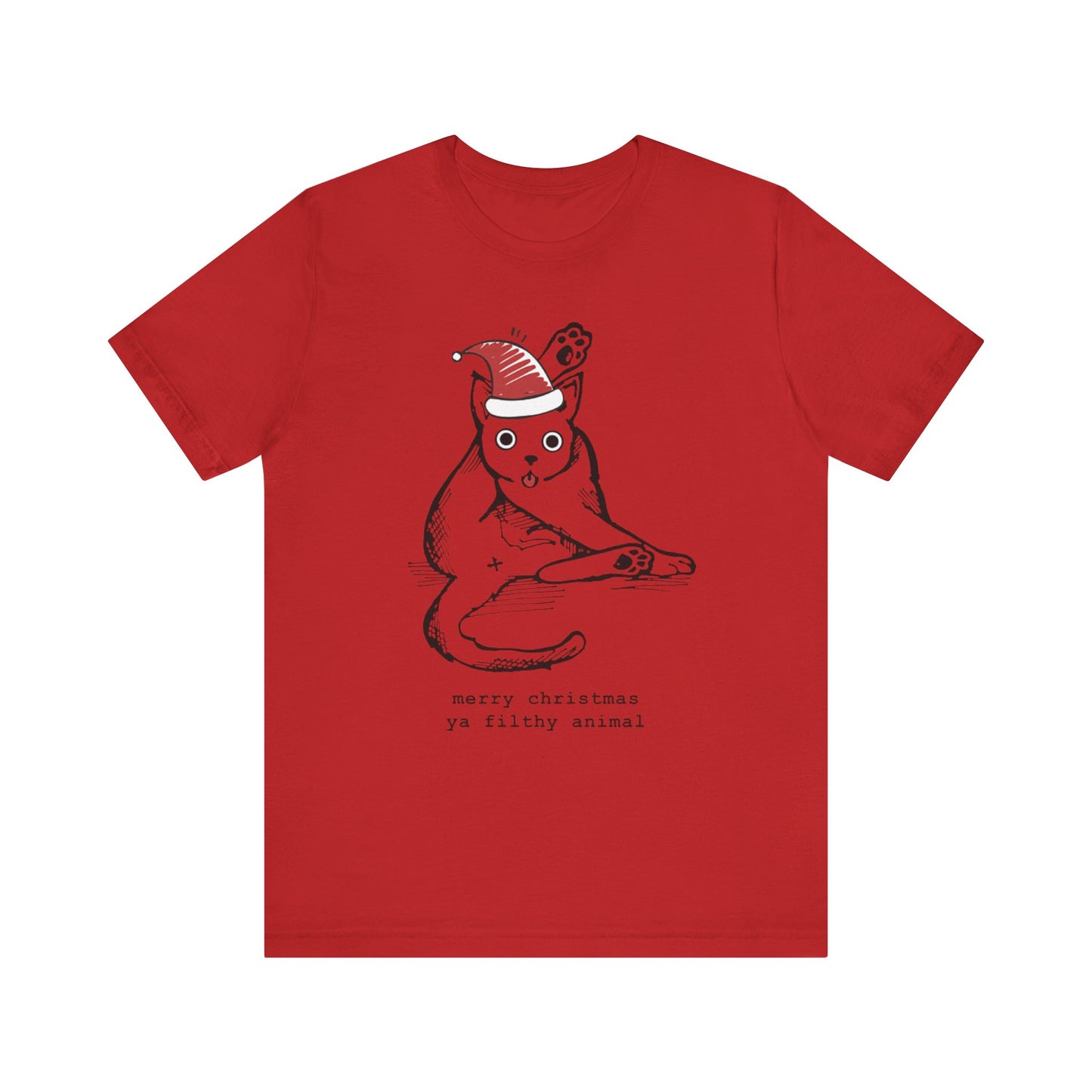 Merry Christmas Ya Filthy Animal Funny Tee