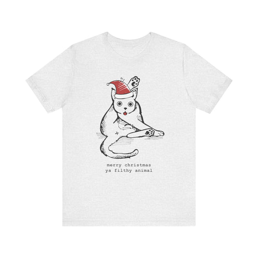 Merry Christmas Ya Filthy Animal Funny Tee