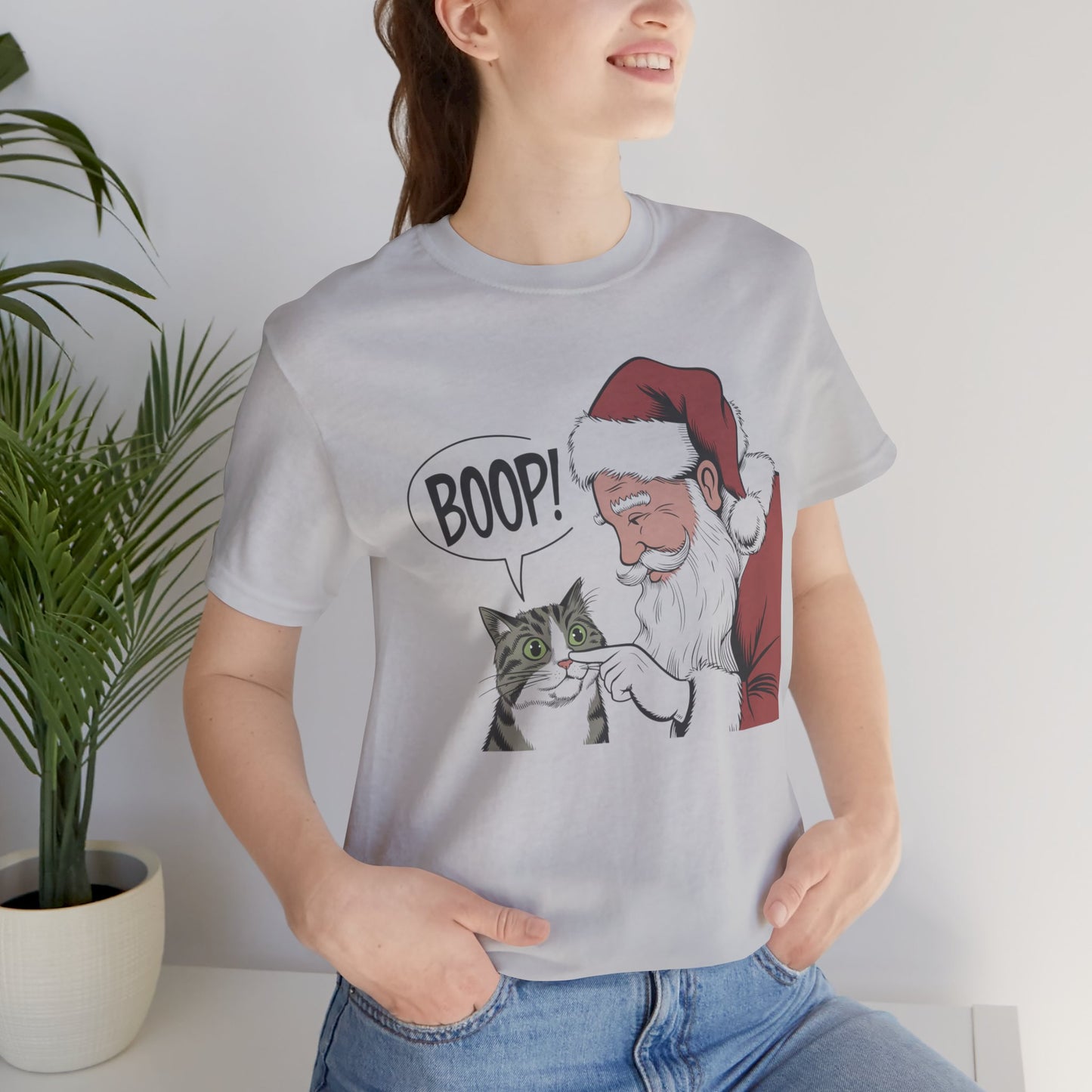 Santa Boop Cat Shirt