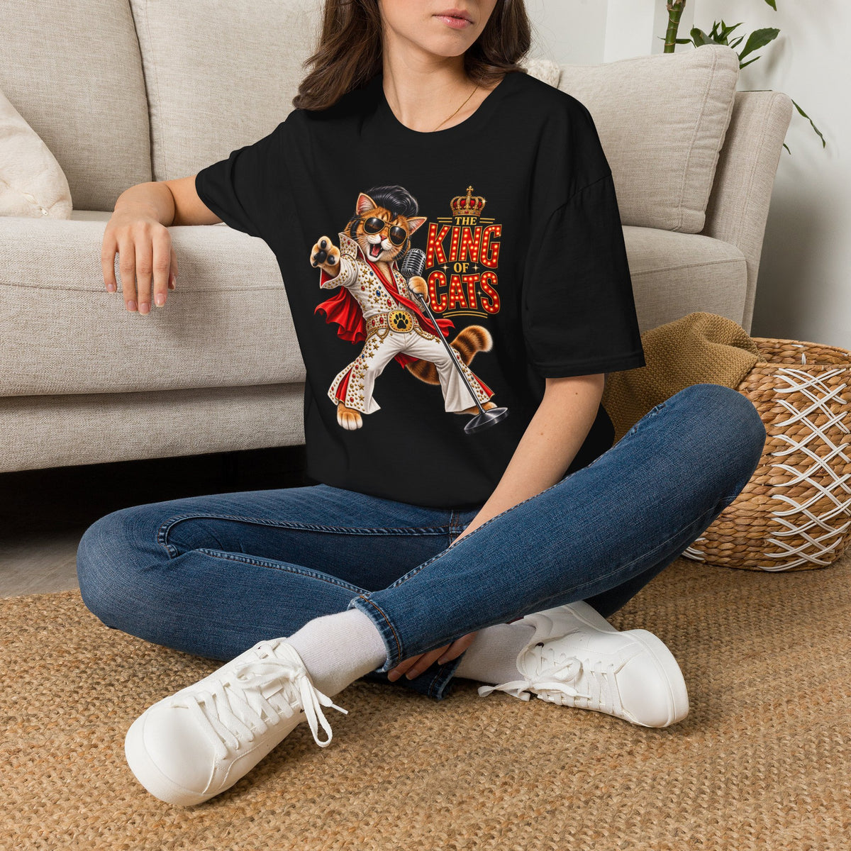 The King of Cats – Funny Cat Music T-Shirt