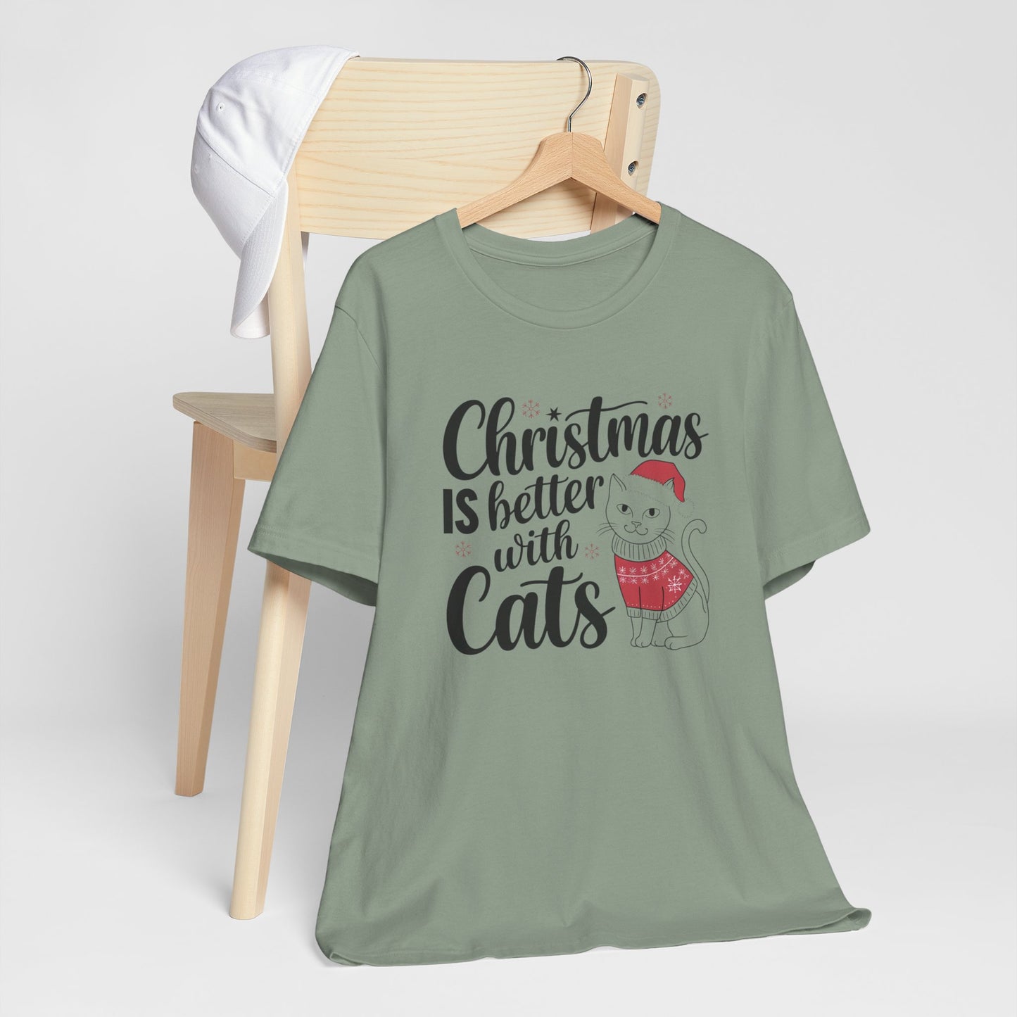 Christmas is better with cats tee