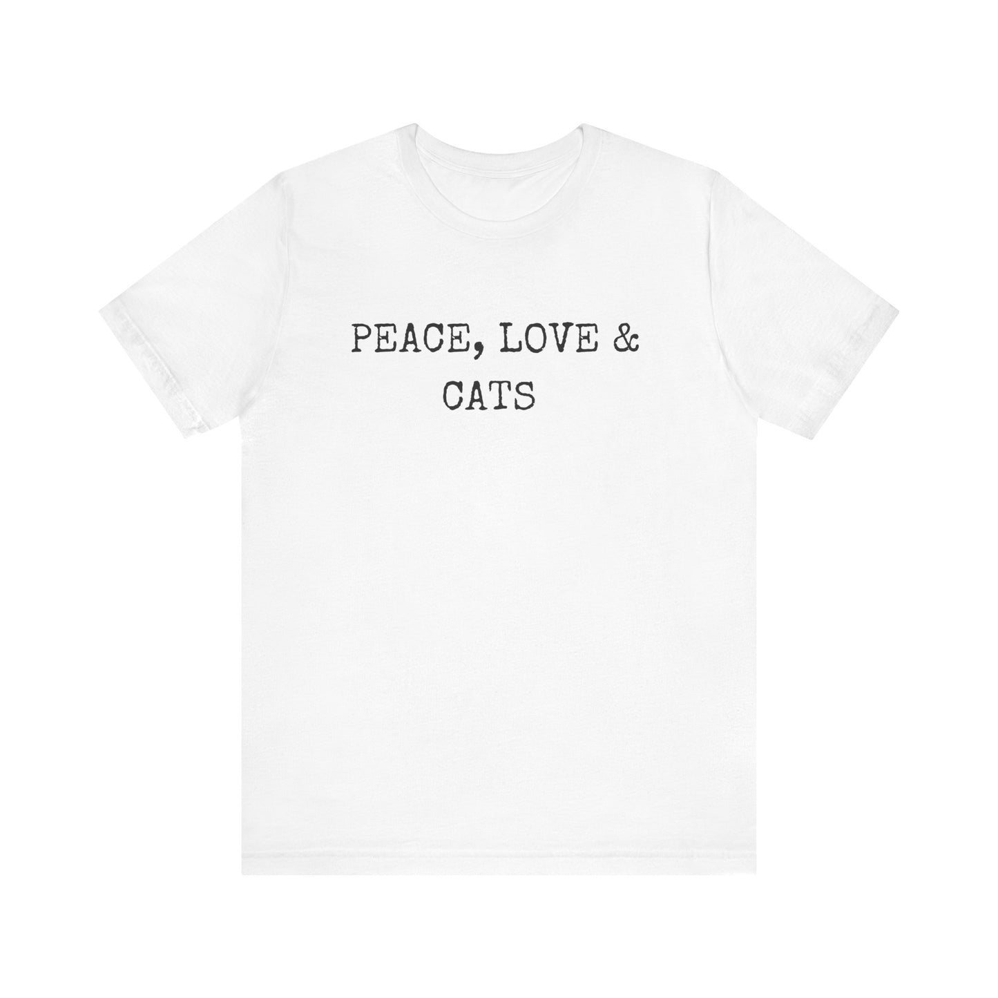 Peace, Love and Cats Minimalist Tee