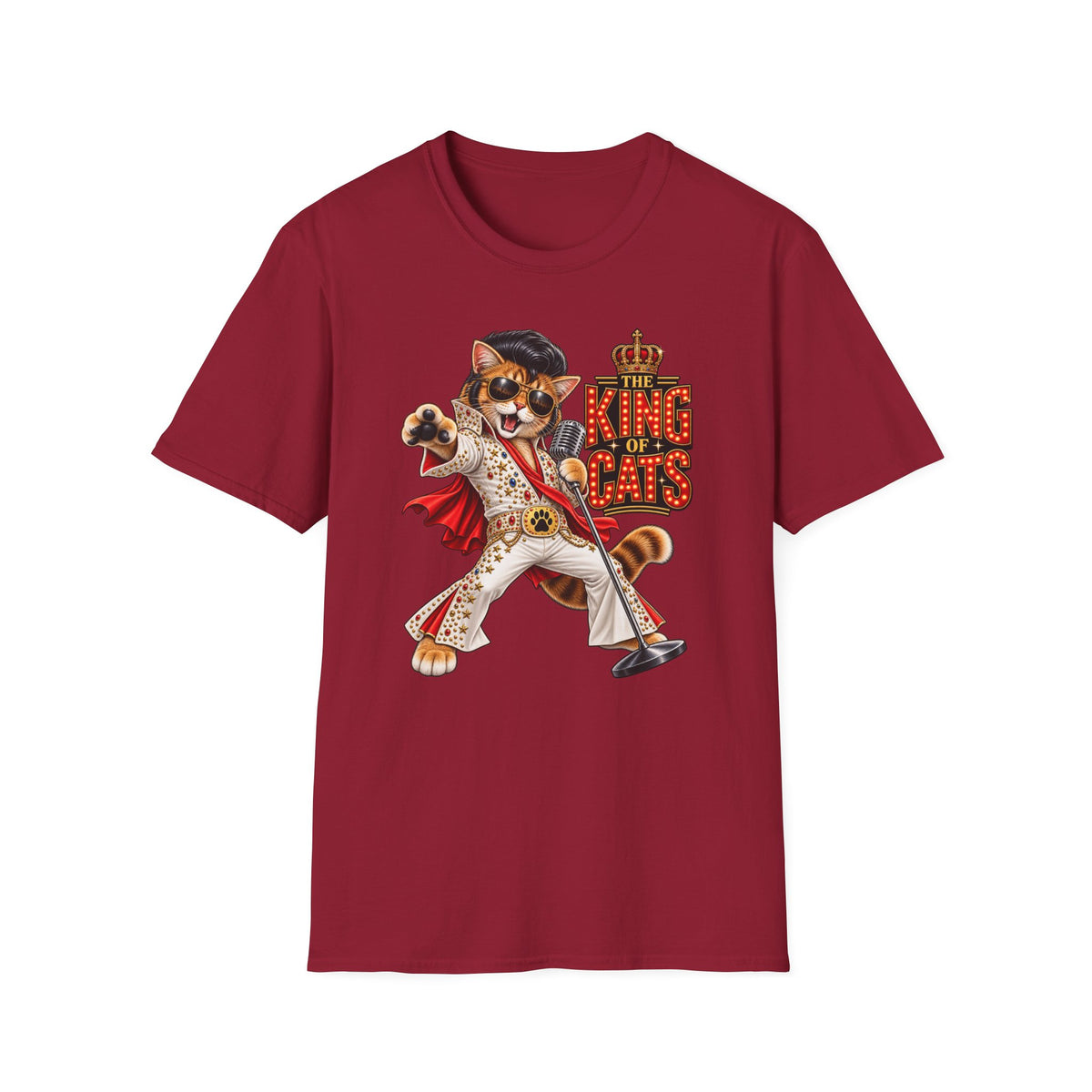 The King of Cats – Funny Cat Music T-Shirt
