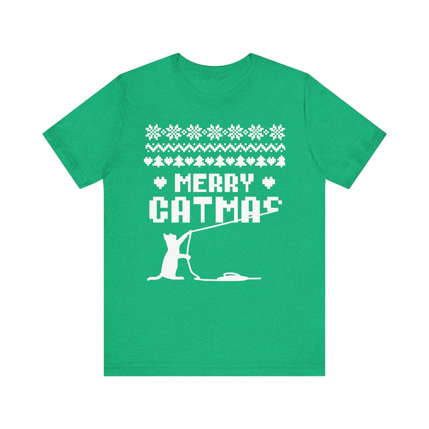 Merry Catmas Holiday Naughty Cat Tee