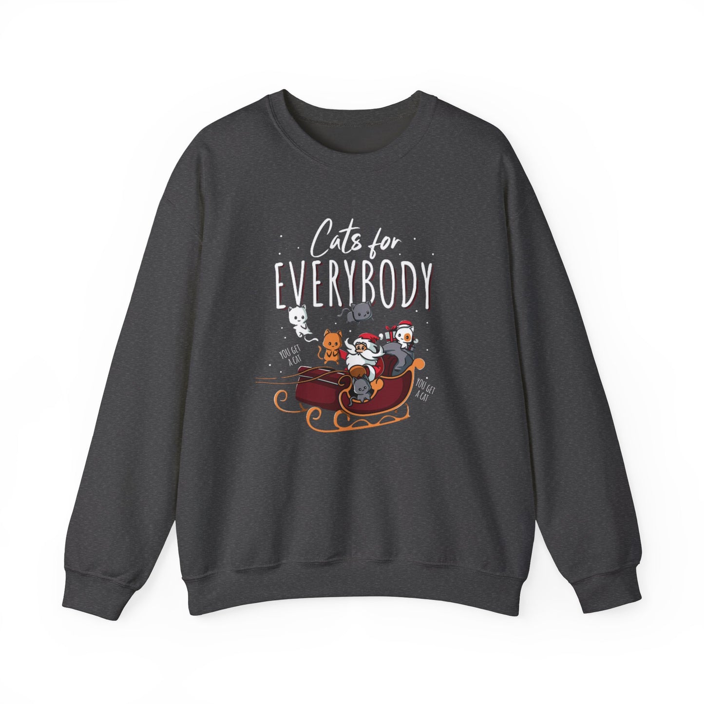 Cats For Everybody Santa Crewneck Sweatshirt