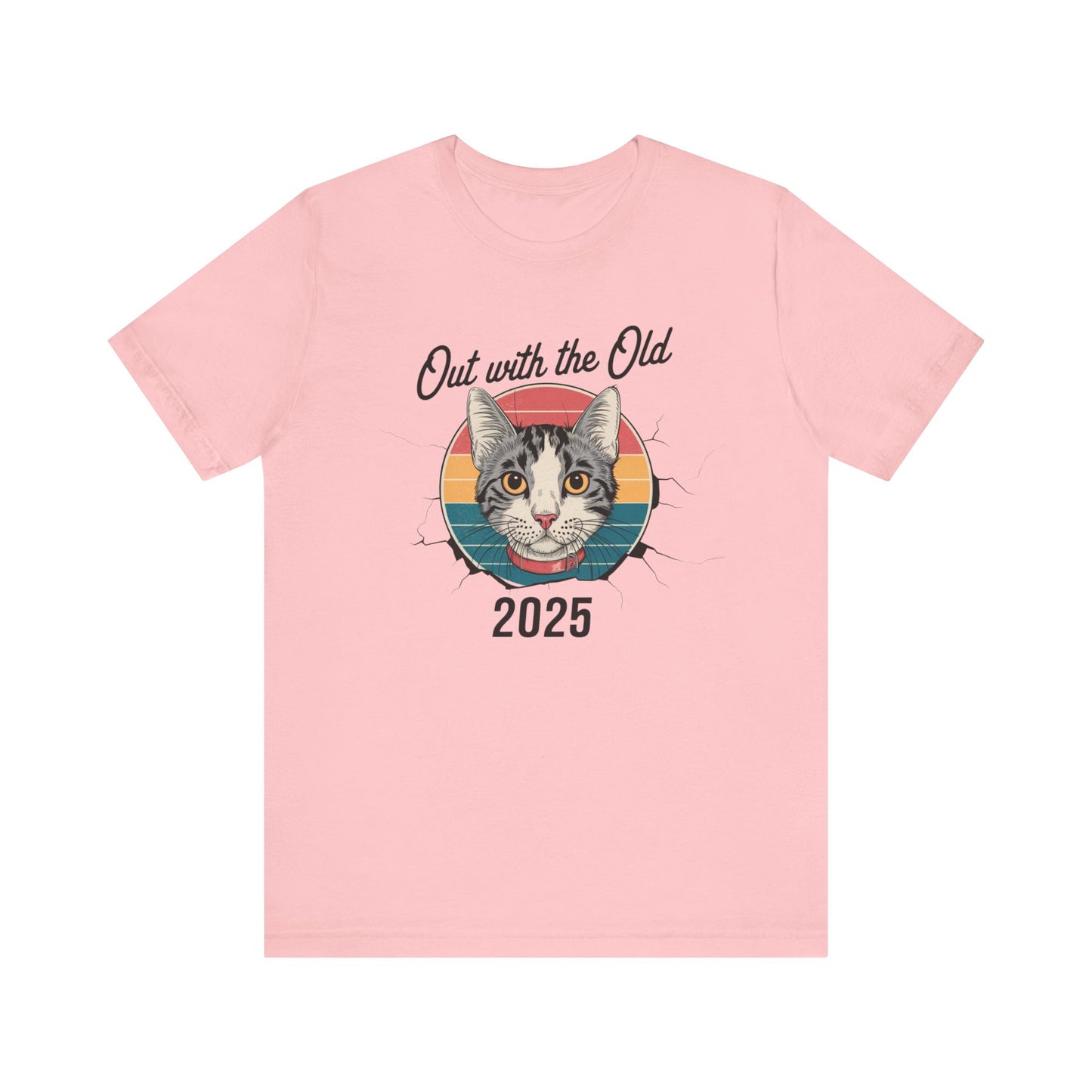 NEW YEARS 2025 OUT WITH THE OLD CAT TEE