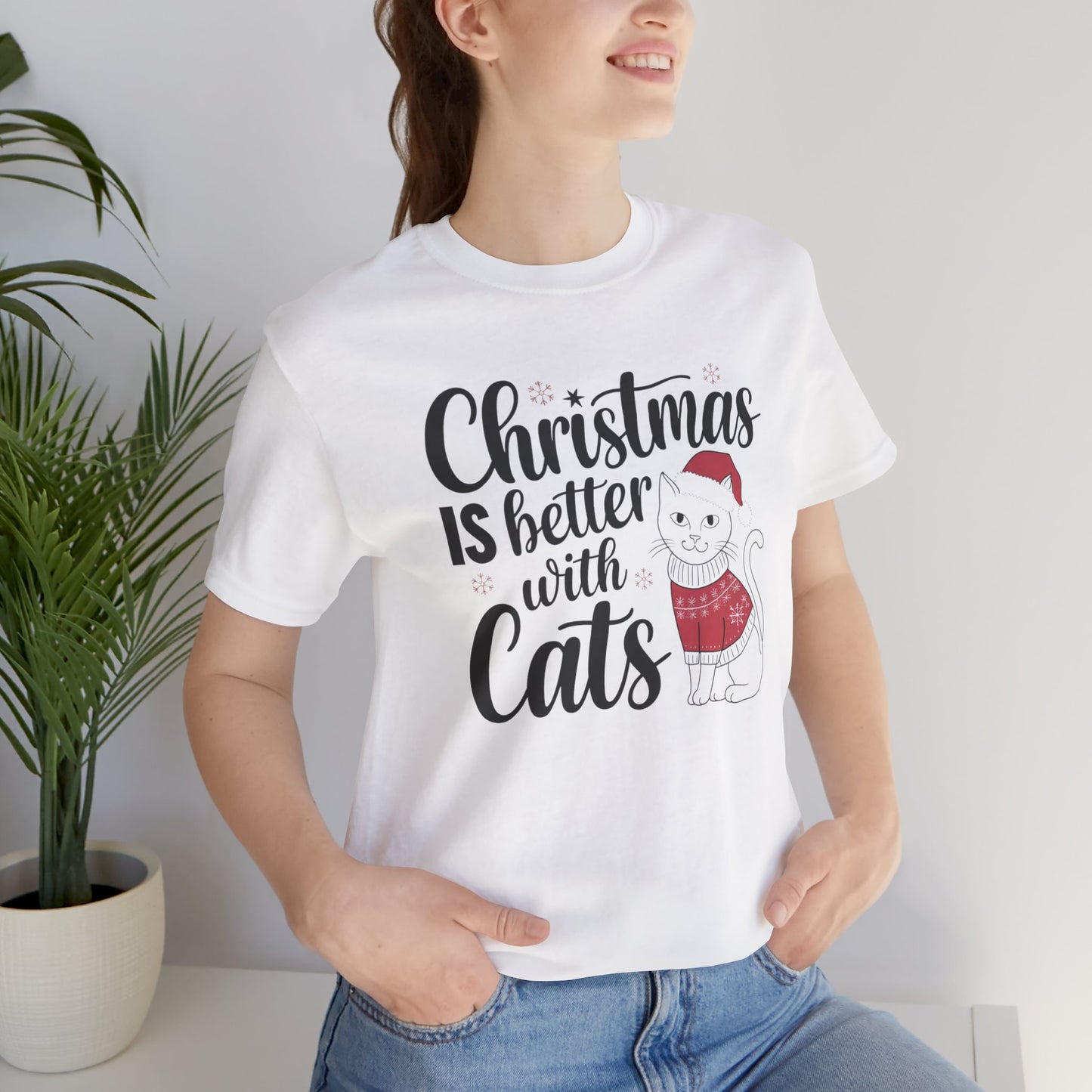 Christmas is better with cats tee