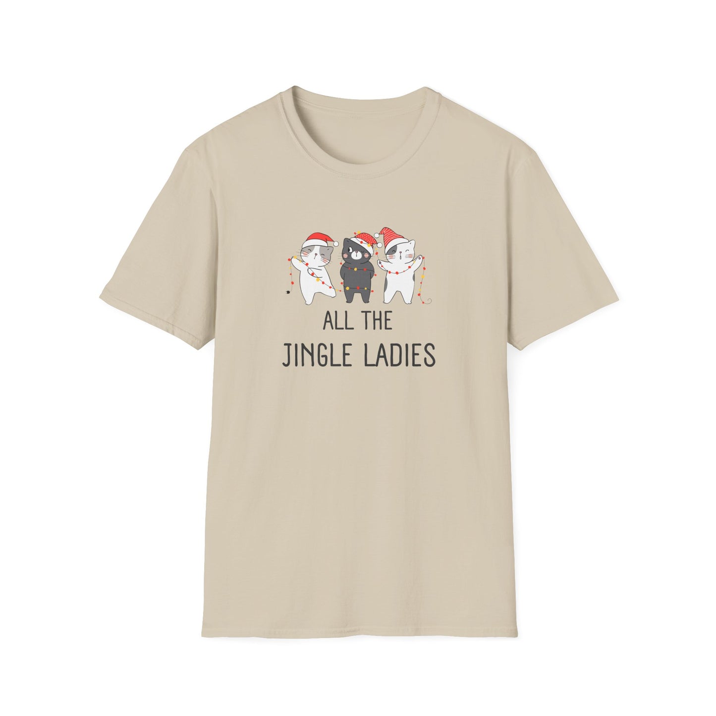 All The Jingle Ladies Cat Christmas T-Shirt