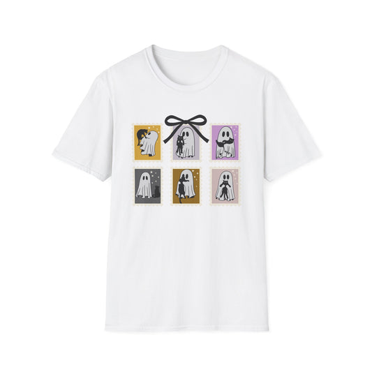 Ghost Cat Halloween T-Shirt – Cute Spooky Season Graphic Tee