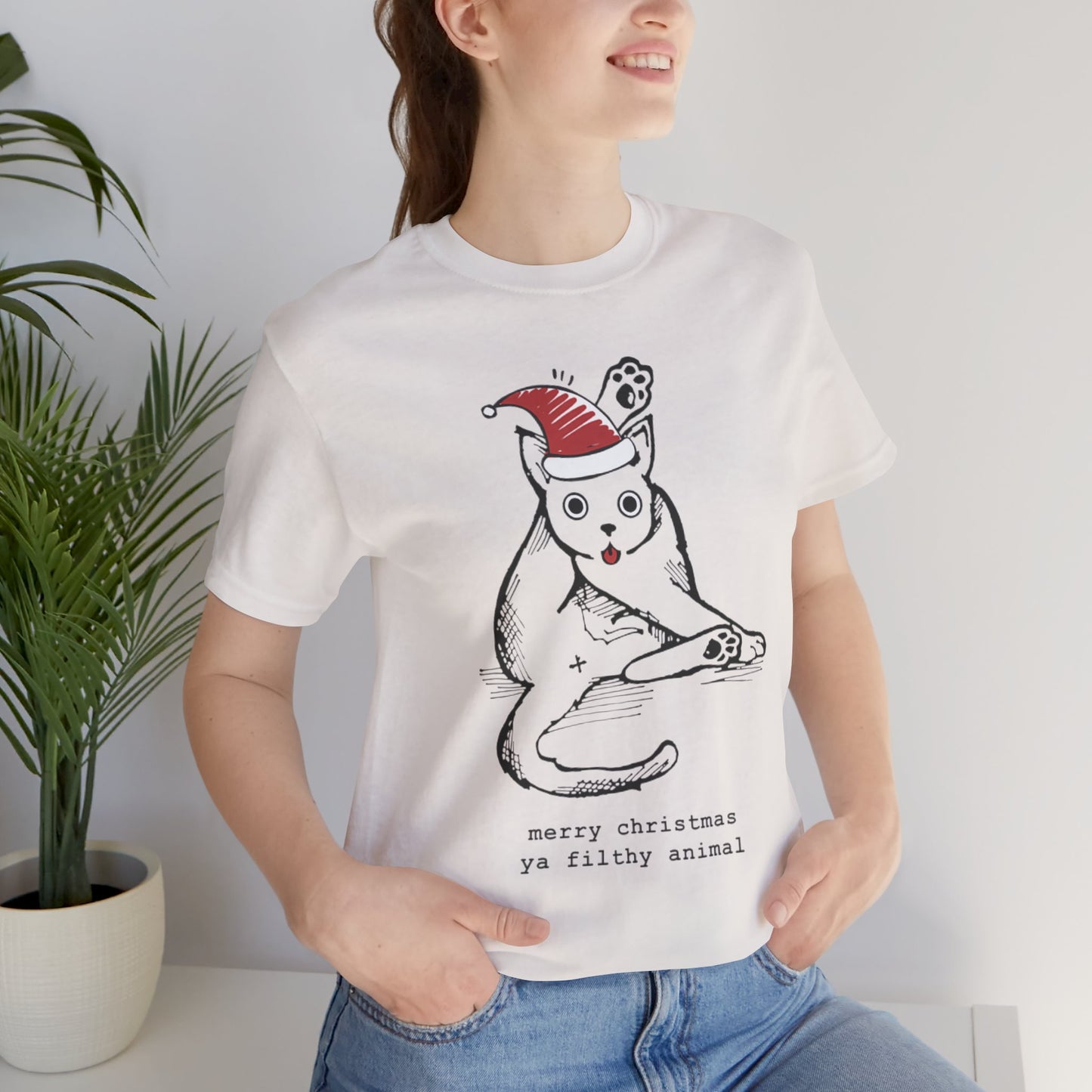 Merry Christmas Ya Filthy Animal Funny Tee