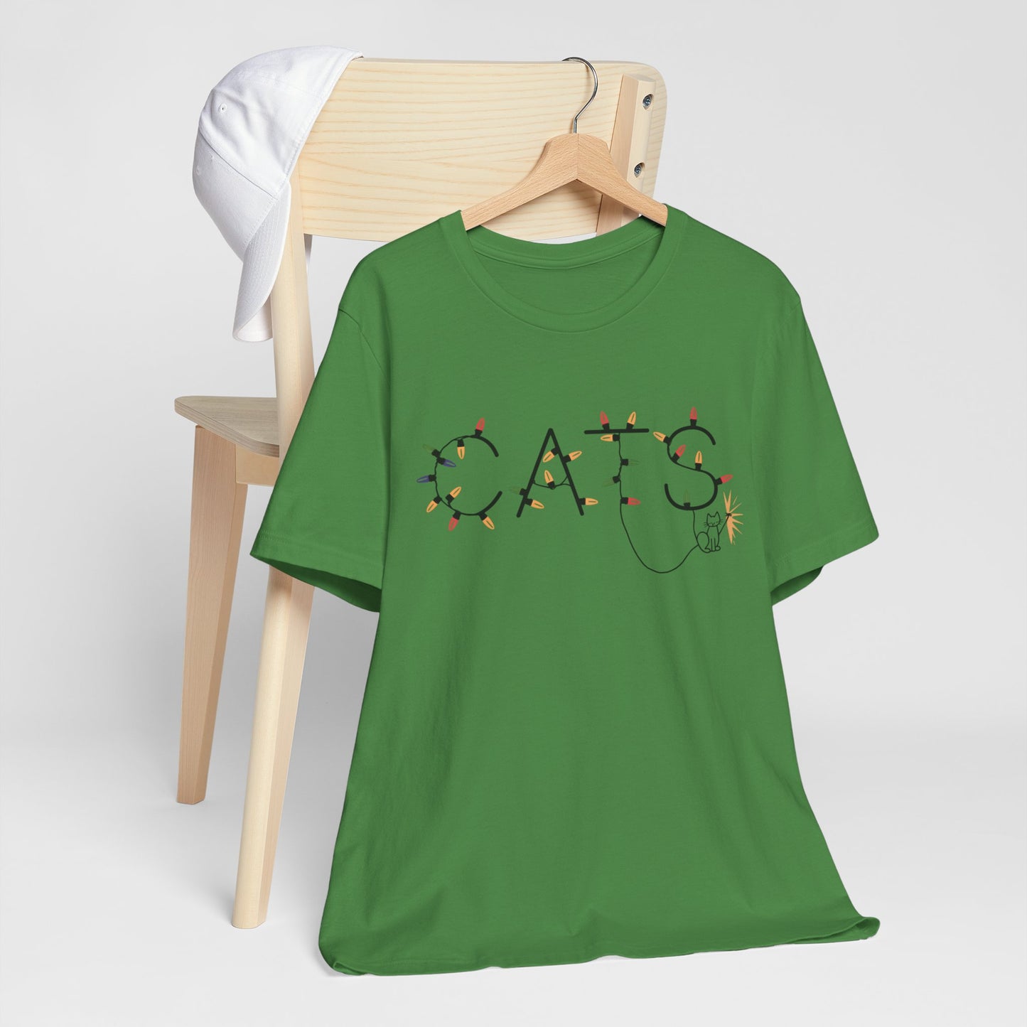 Cats Christmas Lights Tee