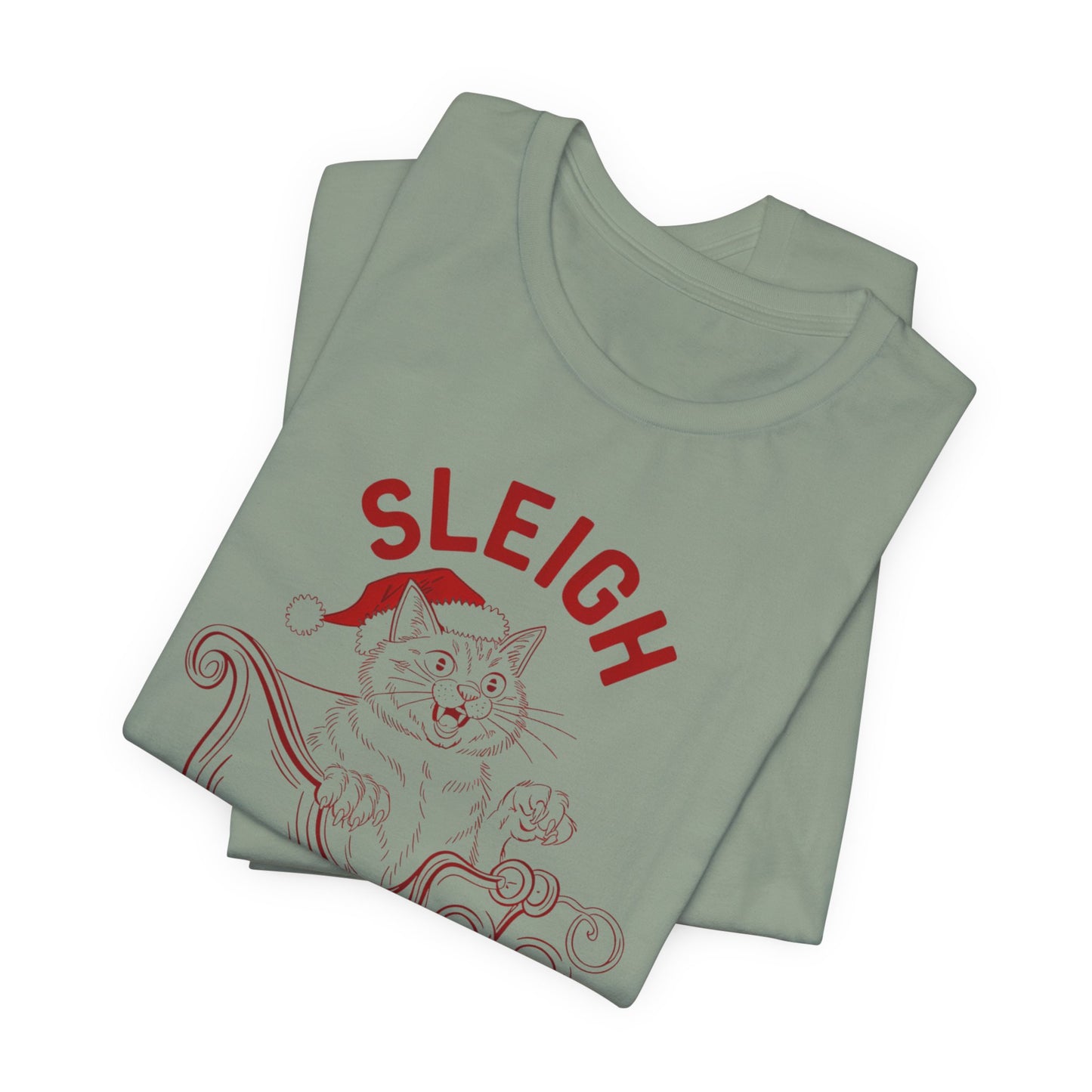 Sleigh All Day Feral Cat Tee