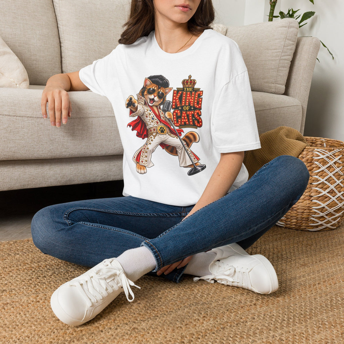 The King of Cats – Funny Cat Music T-Shirt