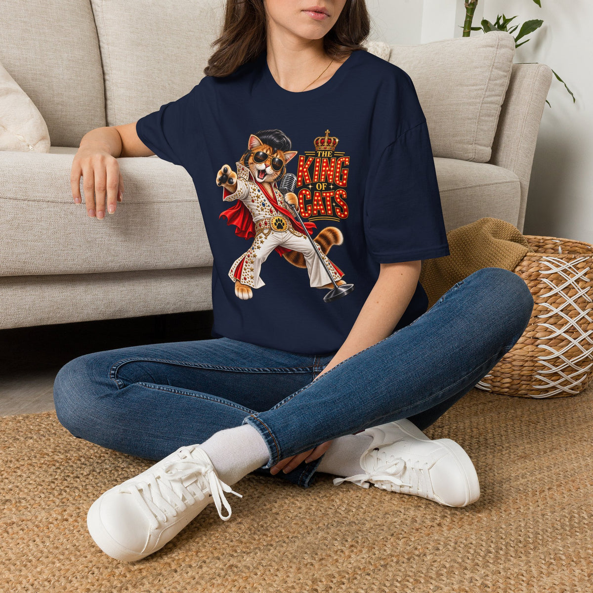 The King of Cats – Funny Cat Music T-Shirt