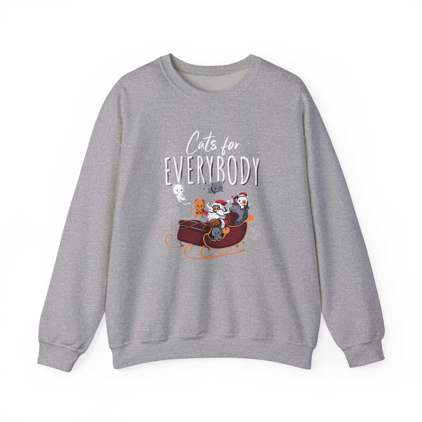 Cats For Everybody Santa Crewneck Sweatshirt