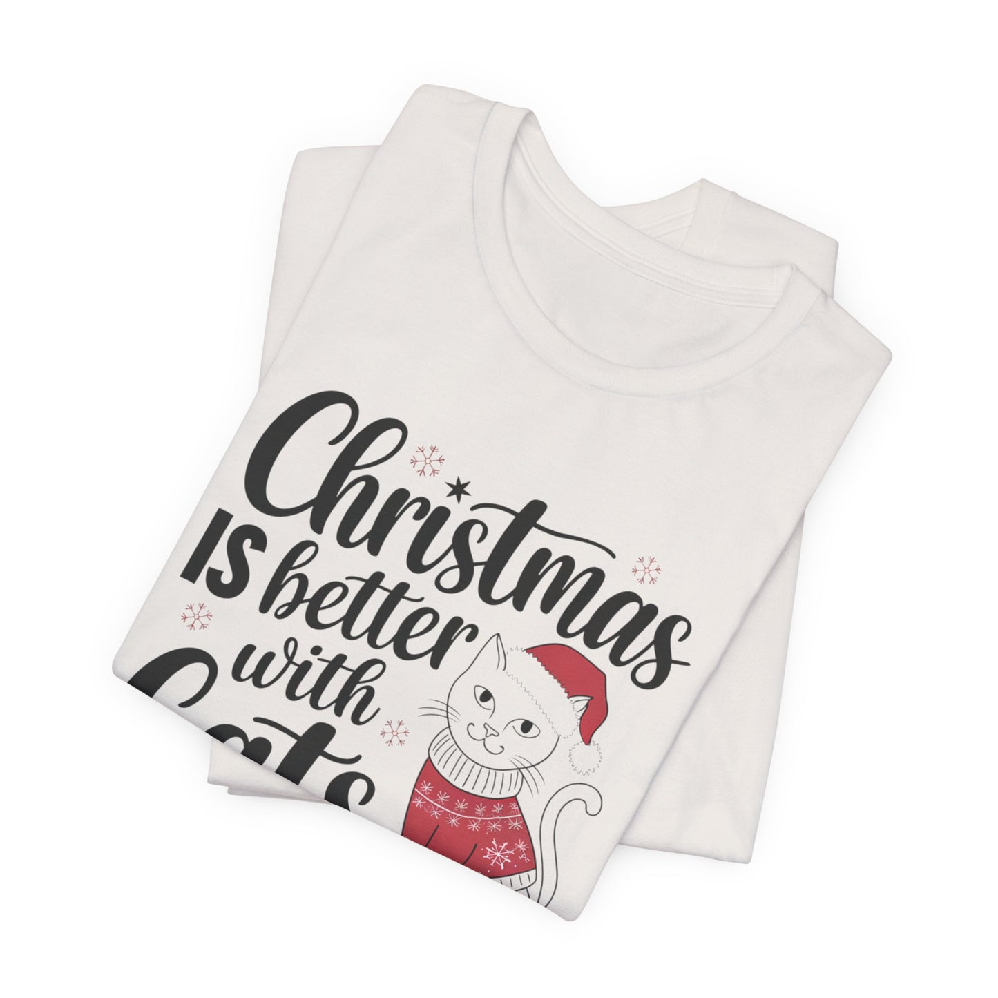 Christmas is better with cats tee