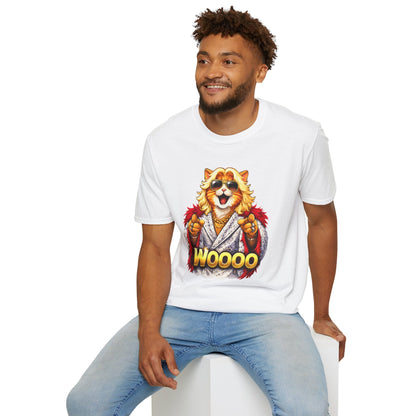 Ric Flair Cat Parody Shirt | Funny Wrestling Cat WOOOO Graphic T-Shirt