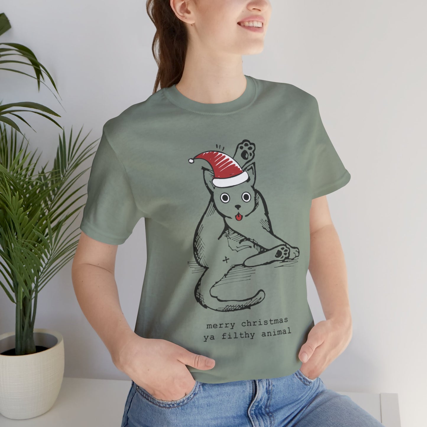 Merry Christmas Ya Filthy Animal Funny Tee