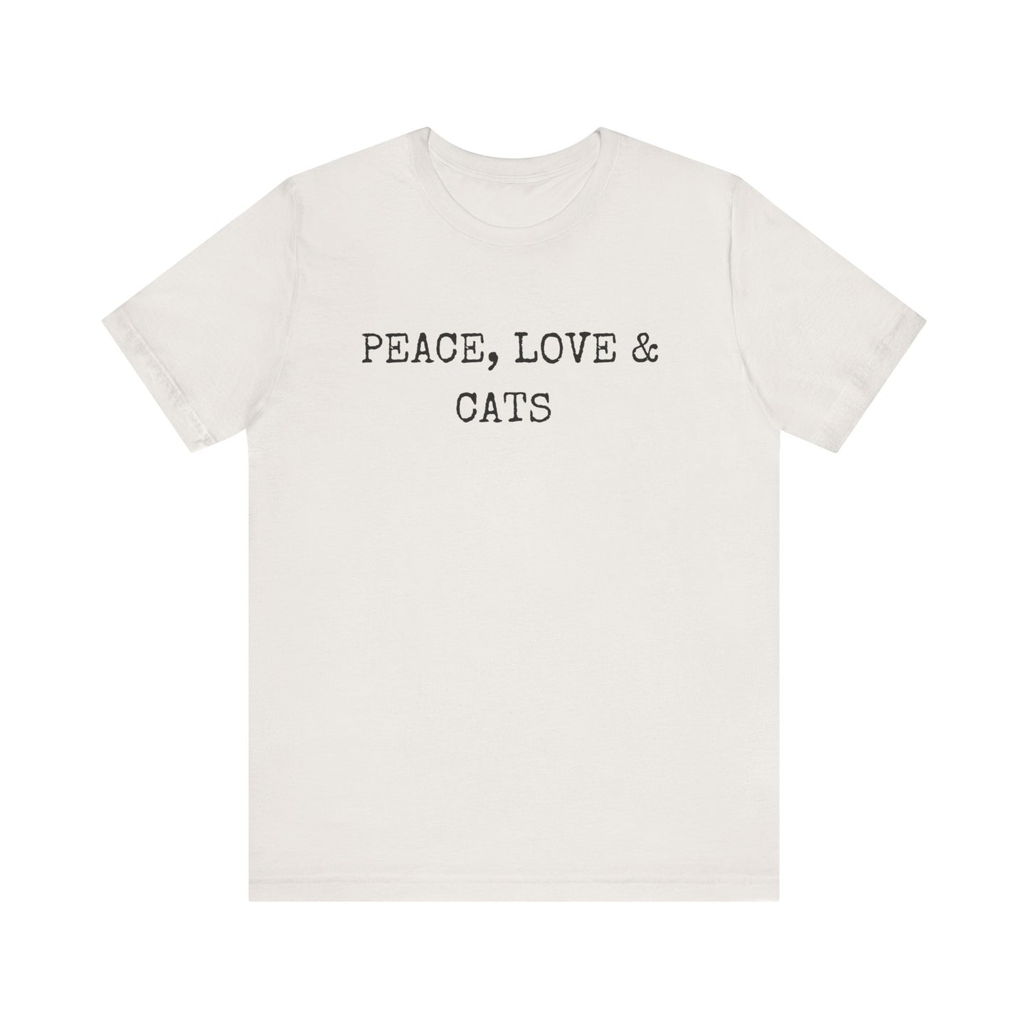 Peace, Love and Cats Minimalist Tee