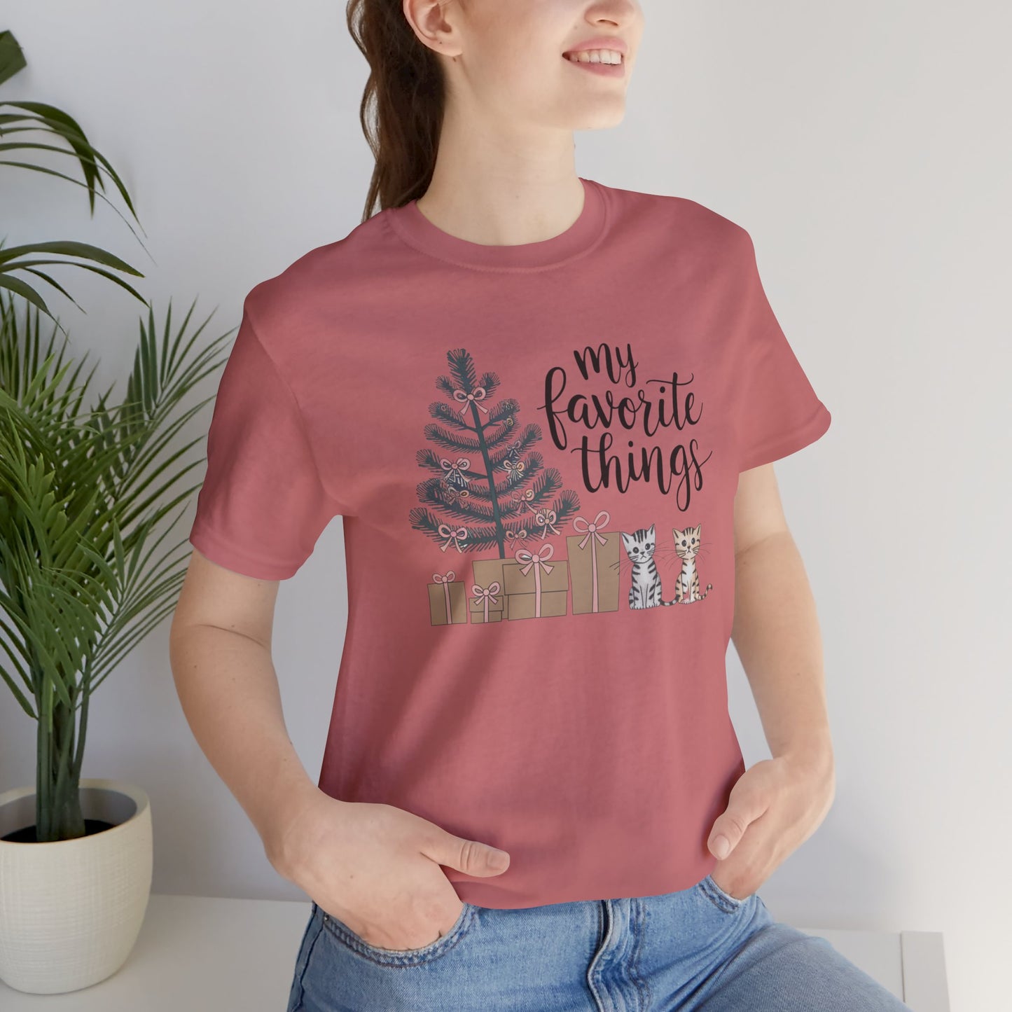 My Favorite Things Cat Bow Shirt