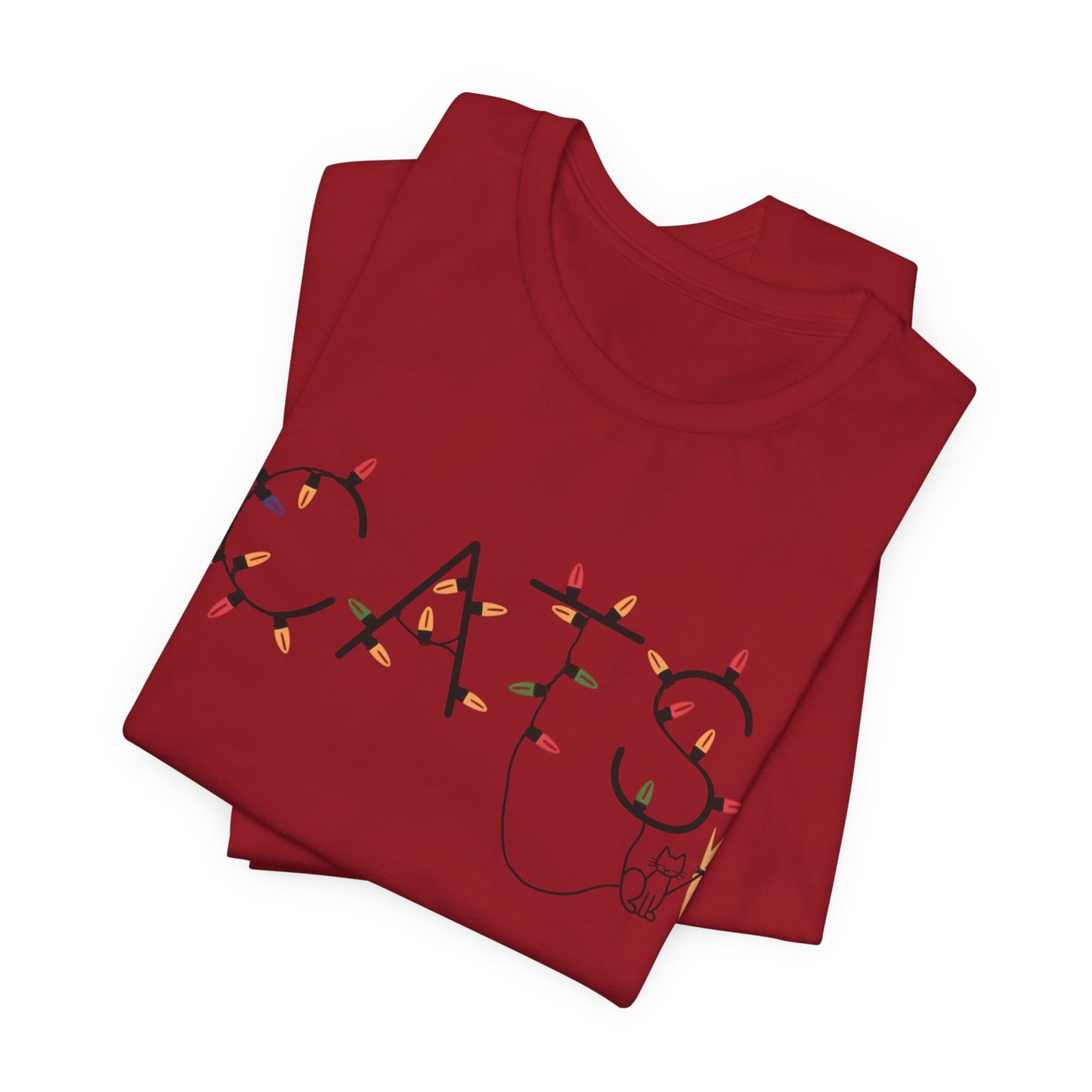 Cats Christmas Lights Tee