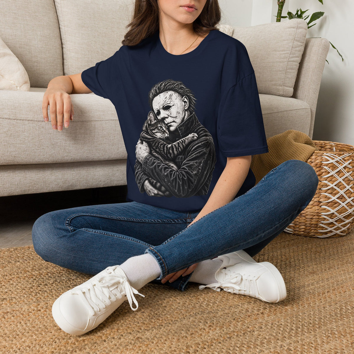 Michael Myers – Funny Cat T-Shirt