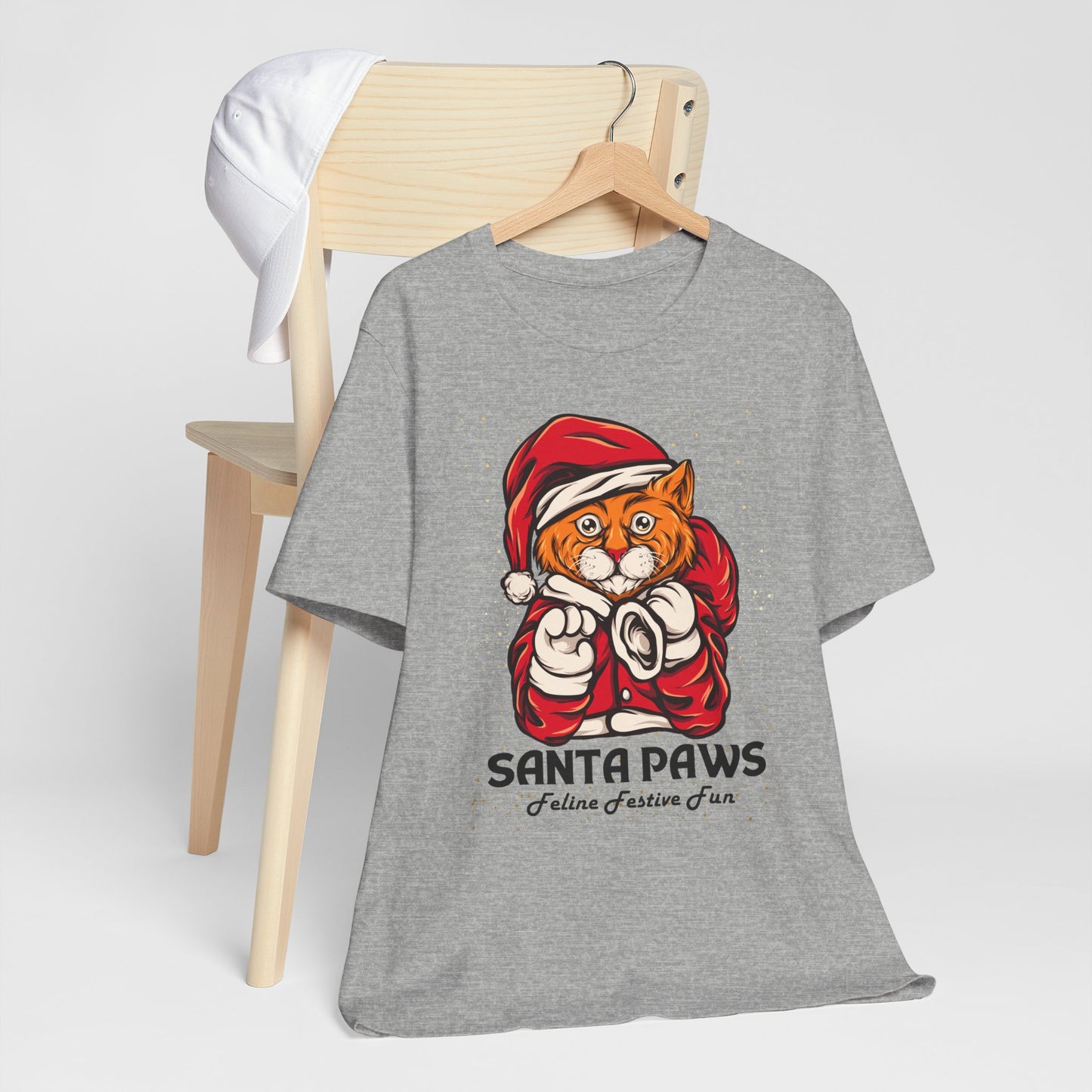 Santa Paws Festive Cat Tee