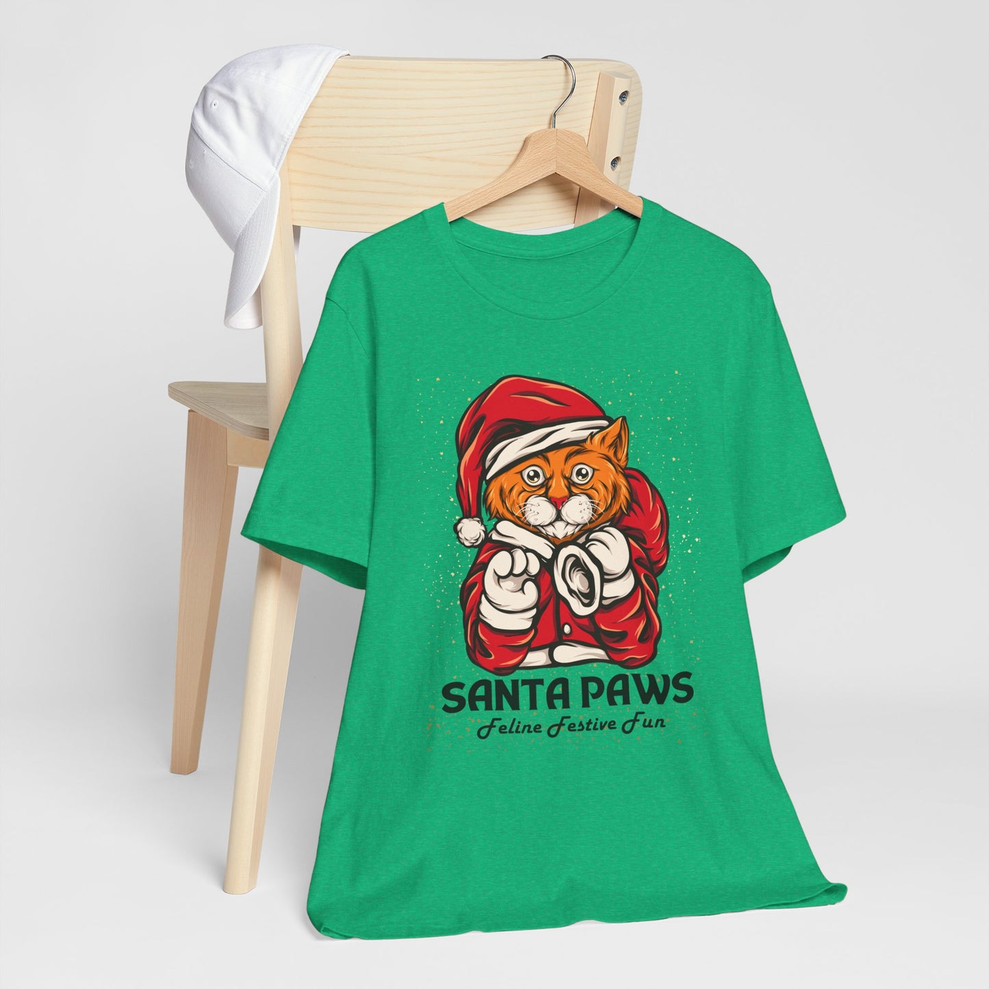 Santa Paws Festive Cat Tee