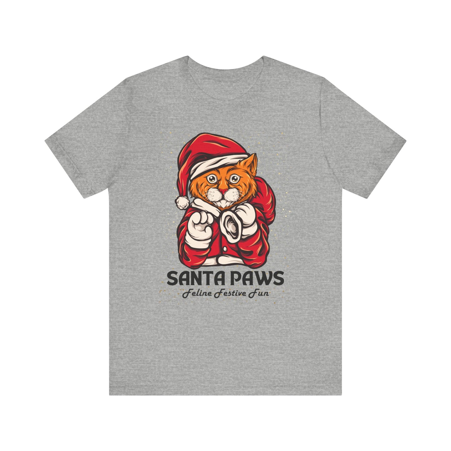 Santa Paws Festive Cat Tee