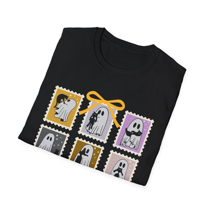 Ghost Cat Halloween T-Shirt – Cute Spooky Season Graphic Tee