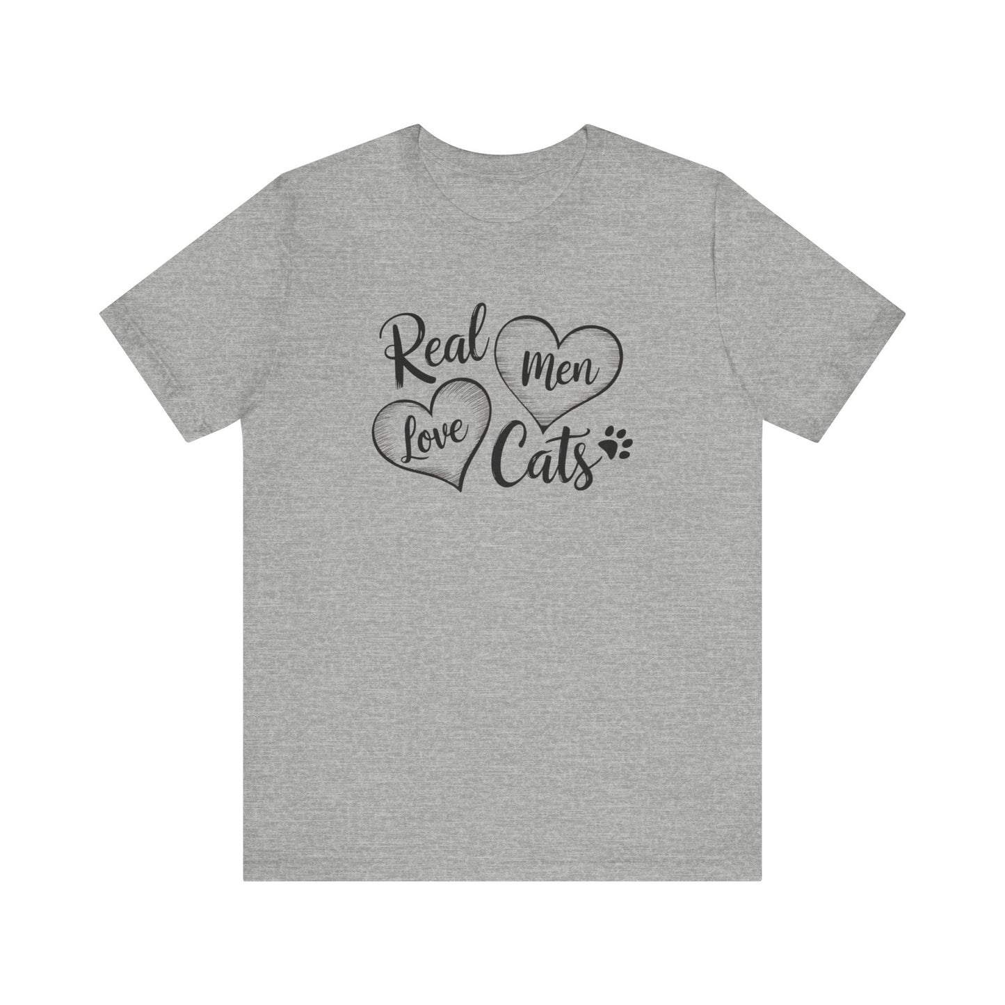 Real Men Love Cats Valentine's Day Tee