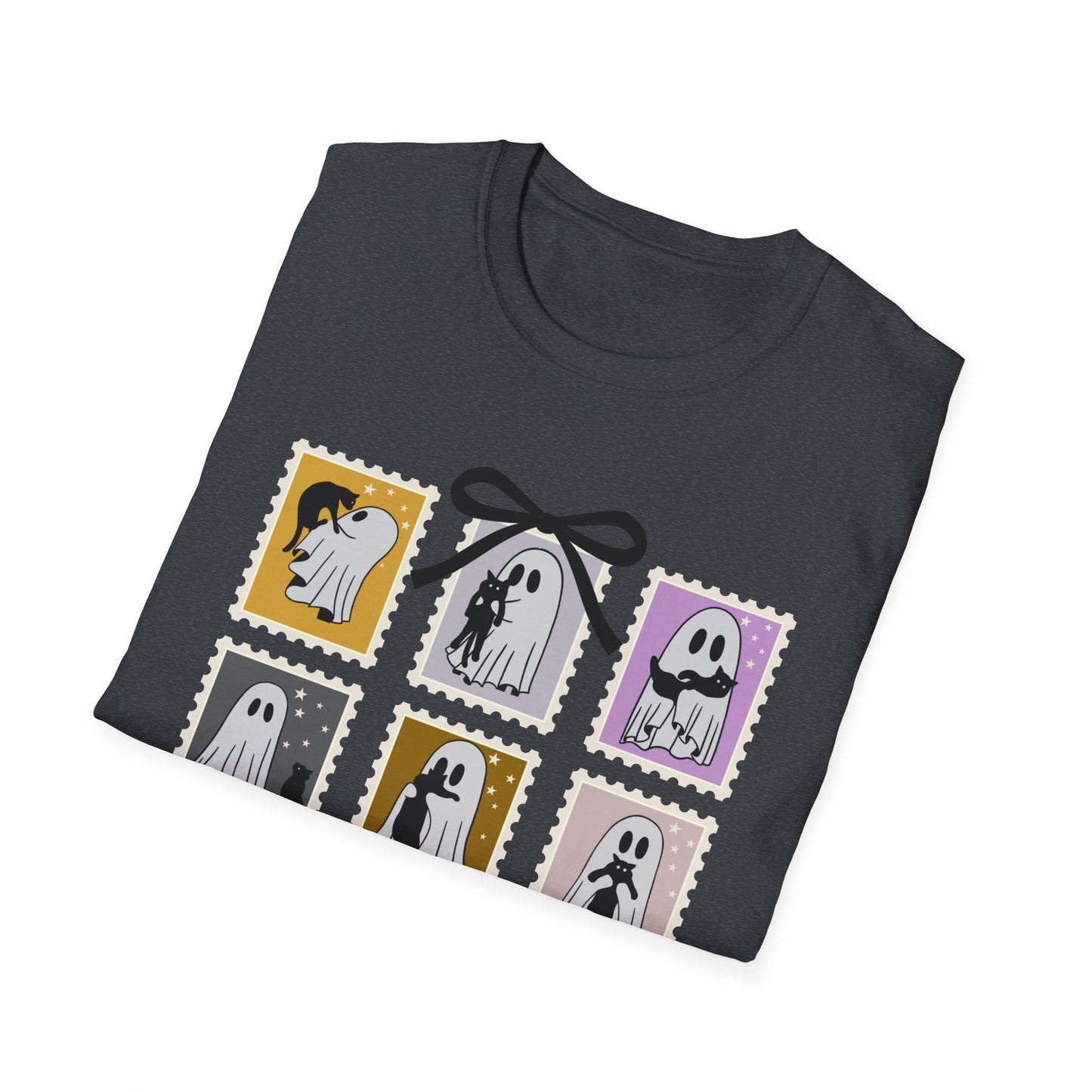 Ghost Cat Halloween T-Shirt – Cute Spooky Season Graphic Tee