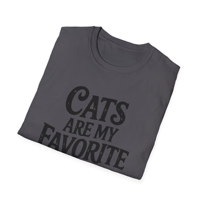 Cats Are My Favorite People T-Shirt – Funny Cat Lover Graphic Tee