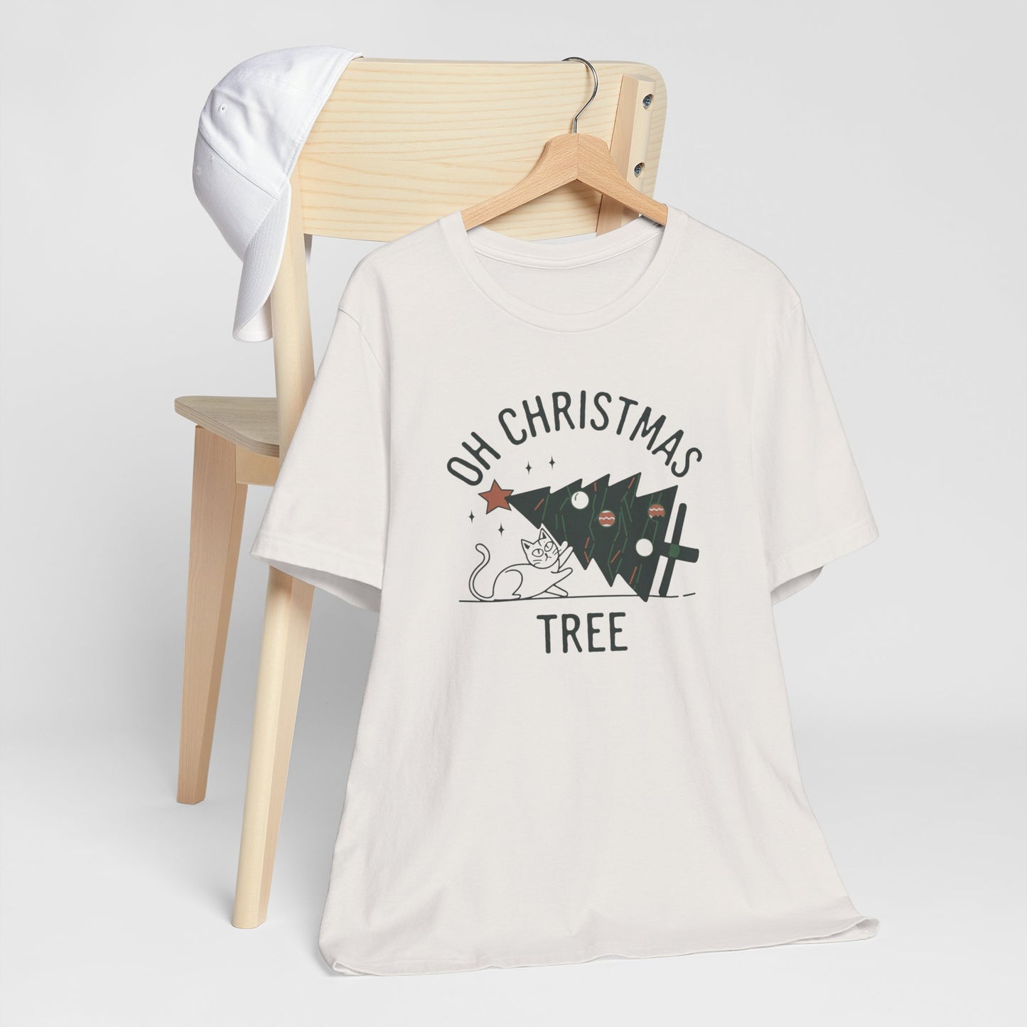 Oh Christmas Tree Cat Humor Tee