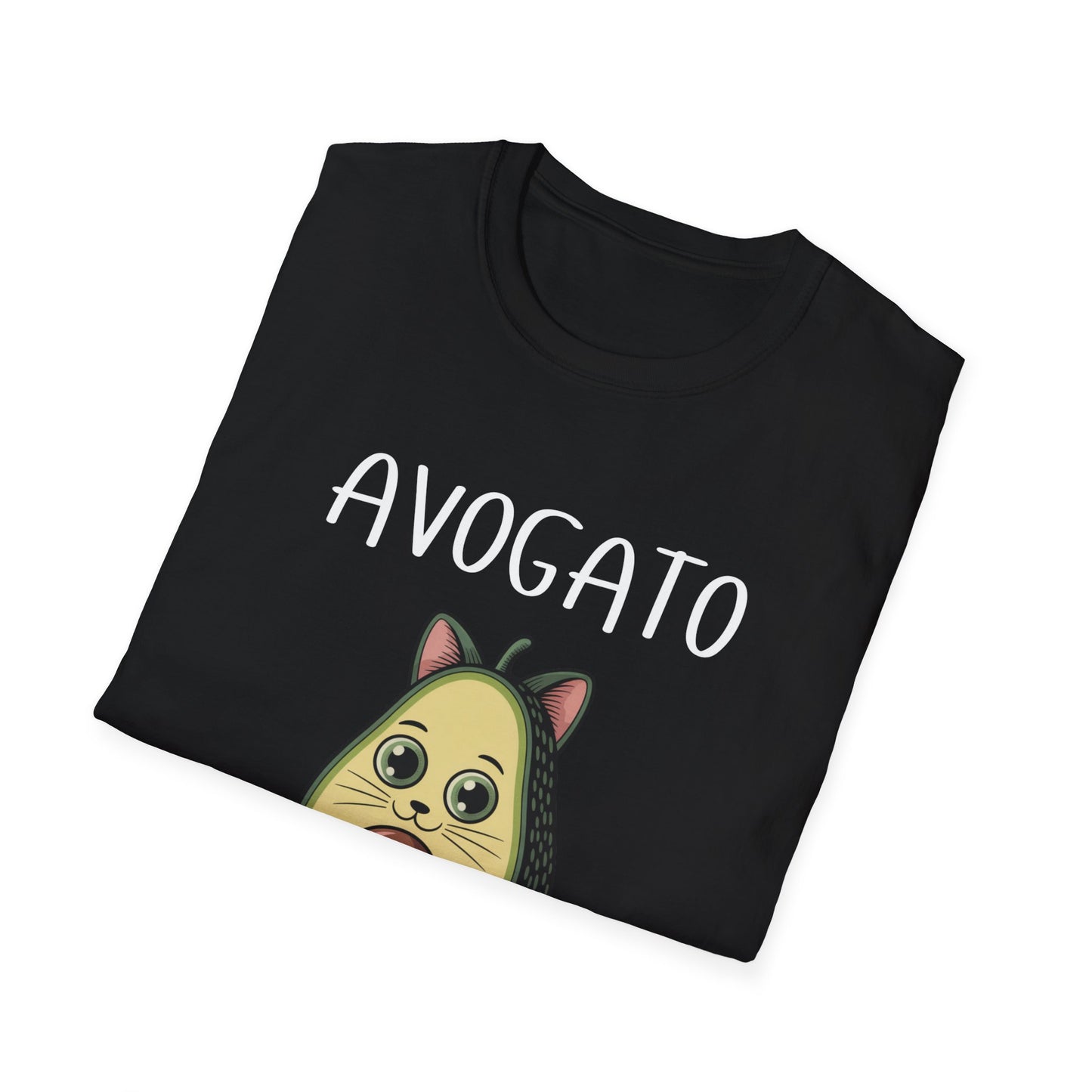 Avogato Funny Cat & Avocado T-Shirt – Cute Pun Graphic Tee