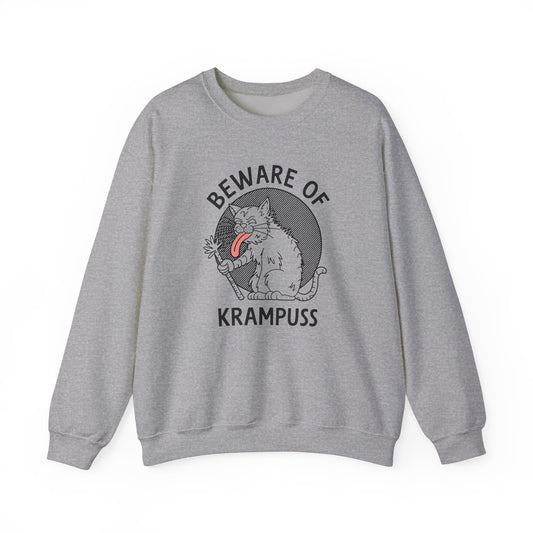 Beware of Krampuss Cat Crewneck Sweatshirt