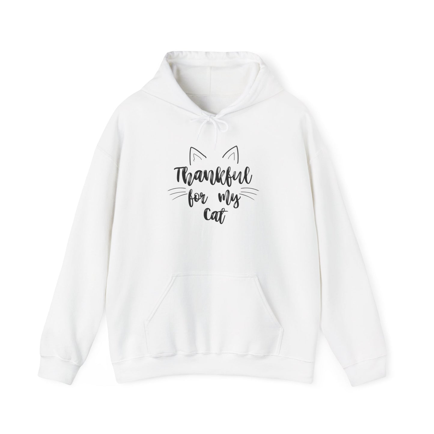 Thankful For My Cat Unisex Heavy Blend™ Hooded Sweatshirt