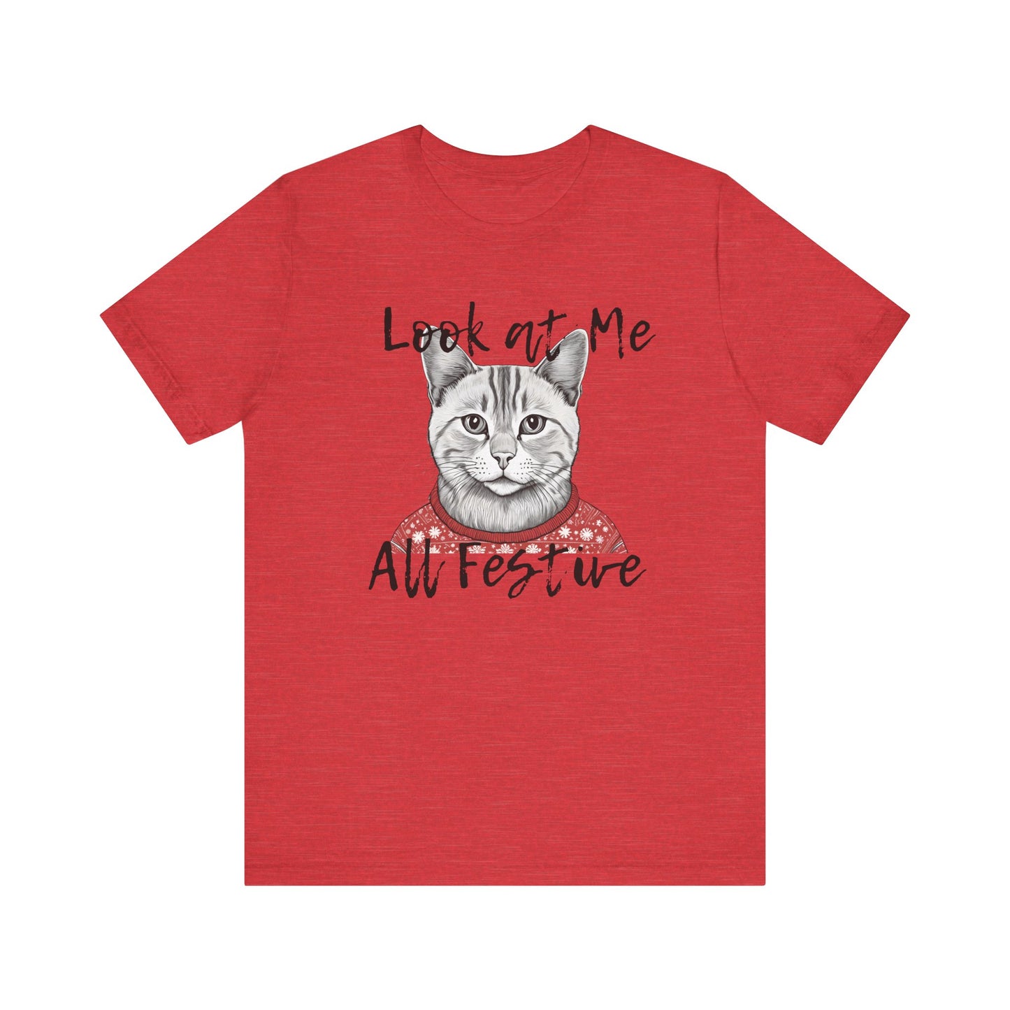 Look at Me Festive Cat Tee