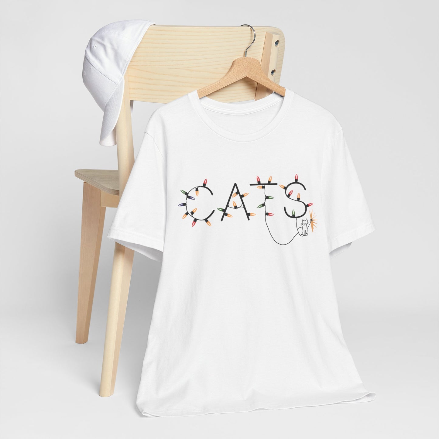 Cats Christmas Lights Tee