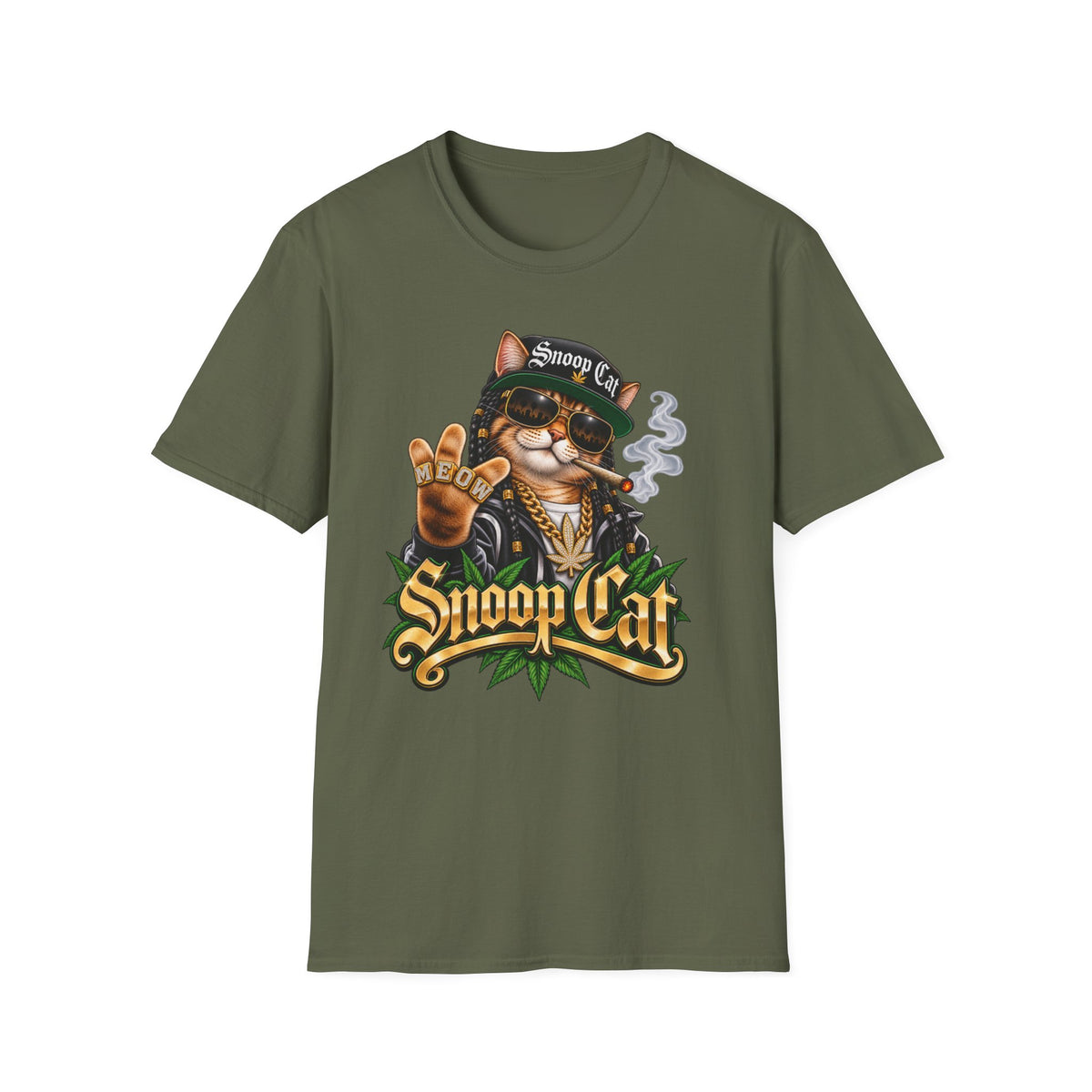 Snoop Cat – Funny Cat Music T-Shirt