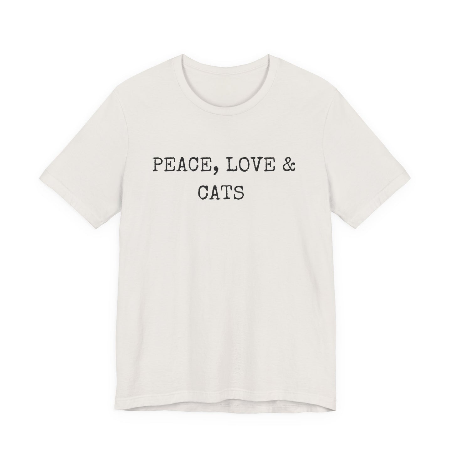 Peace, Love and Cats Minimalist Tee
