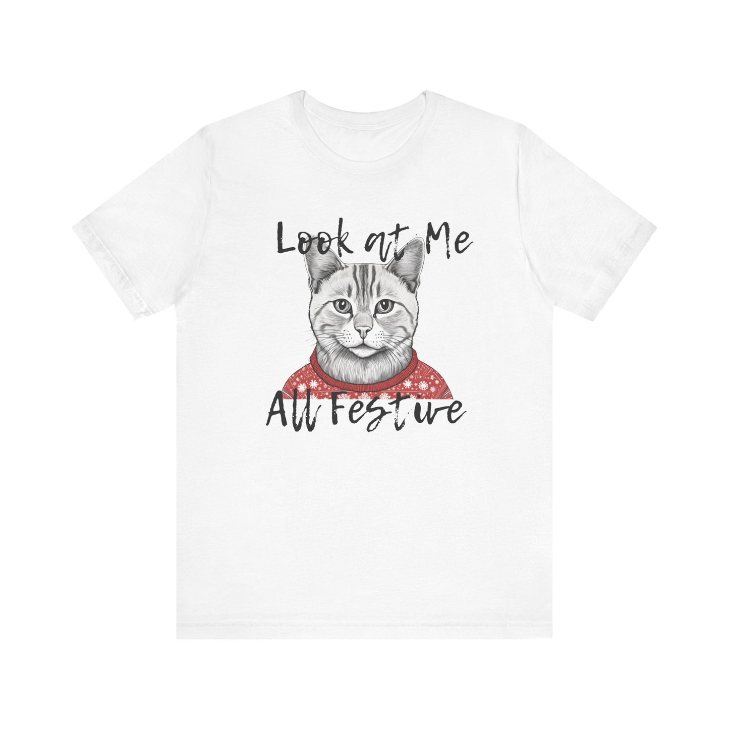 Look at Me Festive Cat Tee