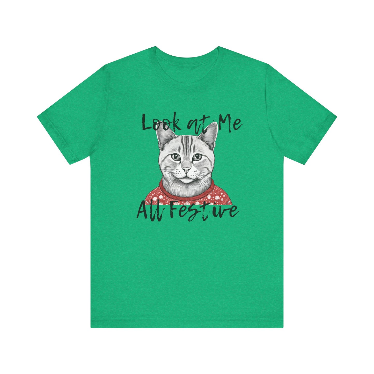 Look at Me Festive Cat Tee